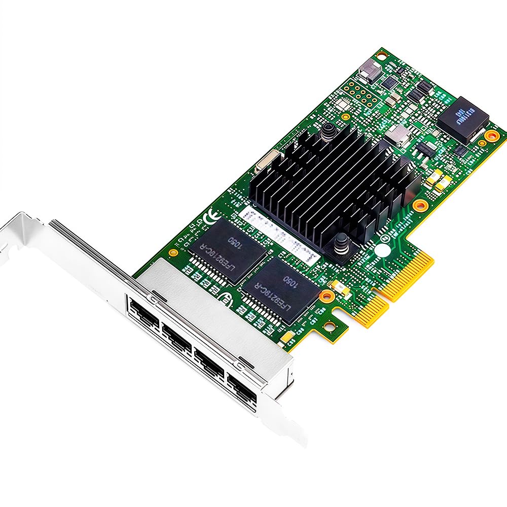 Amazon.com: 1GbE RJ45 Network Card Compatible with I350-T4, 4-Port
